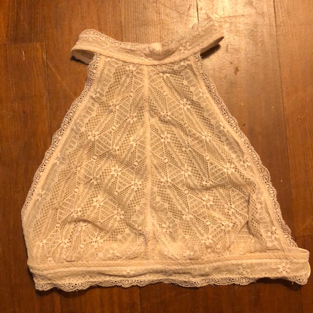 Free People Lace Light Pink Bralette